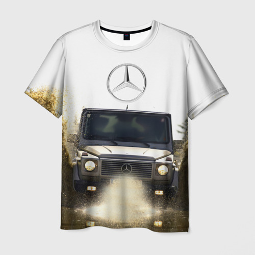 Мужская футболка 3D Mercedes, цвет 3D печать