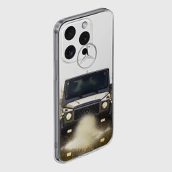 Чехол для iPhone 15 Pro Max силиконовый с защитой камеры Mercedes - фото 2