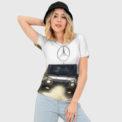 Женская футболка 3D Slim Mercedes - фото 2