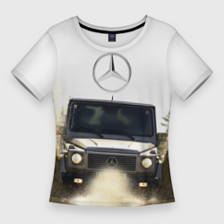 Женская футболка 3D Slim Mercedes