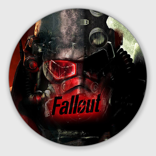 Круглый коврик для мышки Fallout