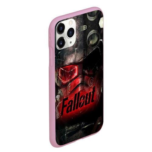 Чехол для iPhone 11 Pro Max матовый Fallout, цвет розовый - фото 3