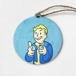 Деревянная игрушка круг Fallout