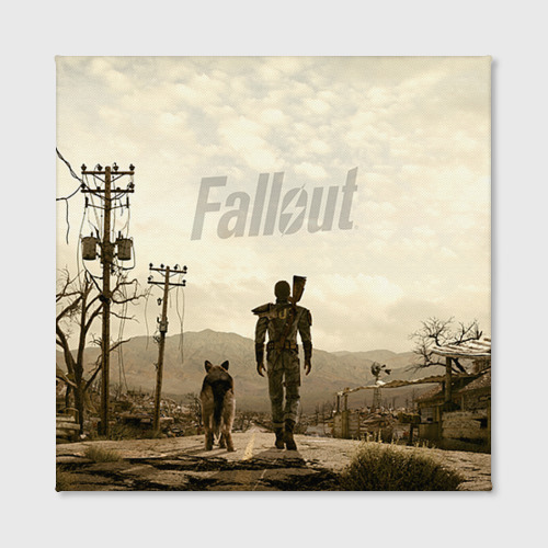 Холст квадратный Fallout, цвет 3D печать - фото 2