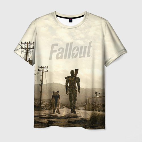 Мужская футболка с принтом Fallout, вид спереди №1
