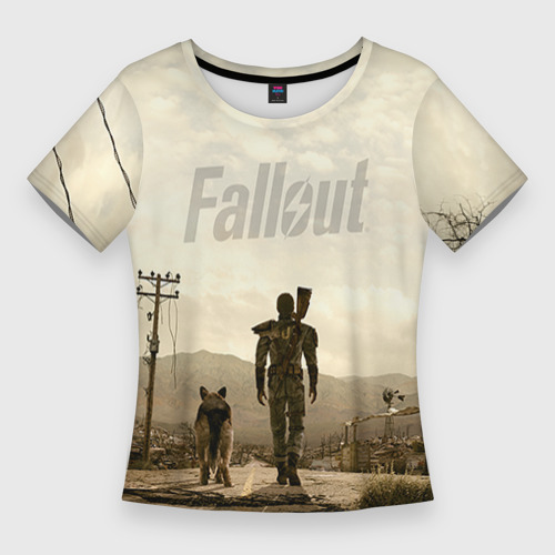 Женская футболка 3D Slim Fallout, цвет 3D печать
