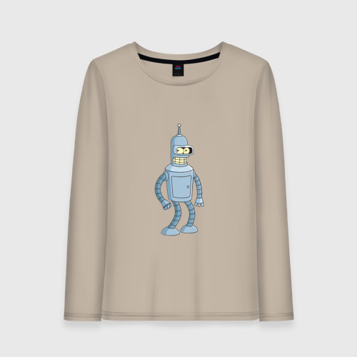 Женский лонгслив хлопок Bender/Бендер, цвет миндальный