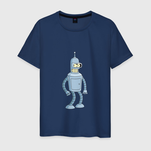 Мужская футболка хлопок Bender/Бендер, цвет темно-синий