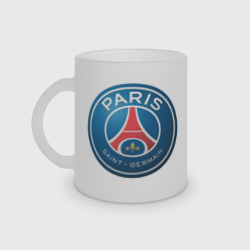Кружка матовая стеклянная Paris Saint Germain