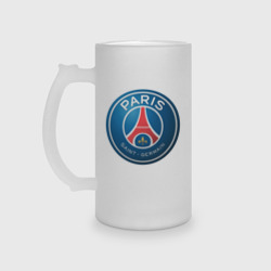 Кружка пивная матовое стекло Paris Saint Germain