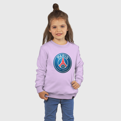 Детский свитшот хлопок Paris Saint Germain, цвет лаванда - фото 3