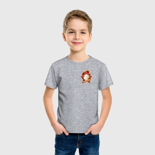 Детская футболка хлопок с принтом Ностальгия: Пионер, фото на моделе #1