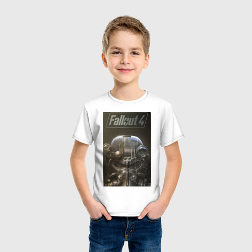 Детская футболка хлопок Fallout4 , цвет белый - фото 3