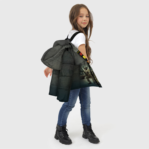 Зимняя куртка для девочек 3D Спецназ, цвет черный - фото 6