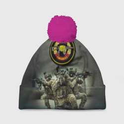 Шапка 3D c помпоном Спецназ