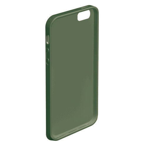 Чехол для iPhone 5/5S матовый Внутренние войска, цвет темно-зеленый - фото 4