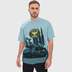 Мужская футболка oversize 3D Войска Противовоздушной обороны - фото 2
