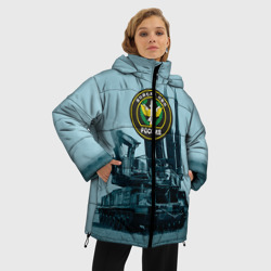 Женская зимняя куртка Oversize Войска Противовоздушной обороны - фото 2