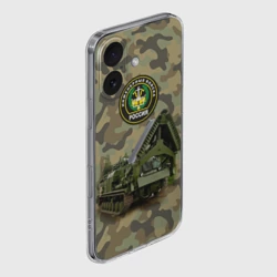 Чехол для iPhone 16 силиконовый с защитой камеры Инженерные войска - фото 2