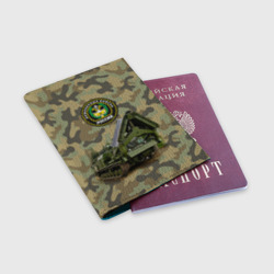 Обложка для паспорта матовая кожа Инженерные войска - фото 2