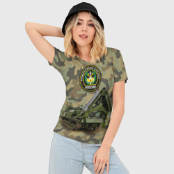 Женская футболка 3D Slim Инженерные войска - фото 2