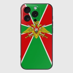 Чехол для iPhone 16 Pro силиконовый с защитой камеры Пограничные войска