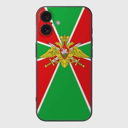 Чехол для iPhone 16 силиконовый с защитой камеры Пограничные войска
