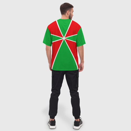 Мужская футболка oversize 3D Пограничные войска, цвет 3D печать - фото 4