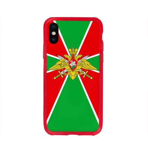 Чехол для iPhone X глянцевый Пограничные войска Фото 01 Чехол для iPhone X глянцевый Пограничные войска Фото 01