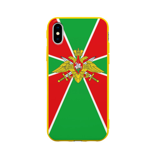 Чехол для iPhone X матовый Пограничные войска Фото 01 Чехол для iPhone X матовый Пограничные войска Фото 01