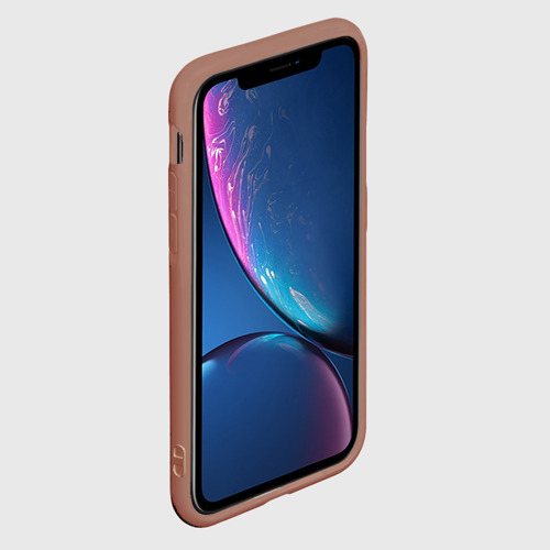 Чехол для iPhone XS Max матовый Пограничные войска, цвет коричневый - фото 2