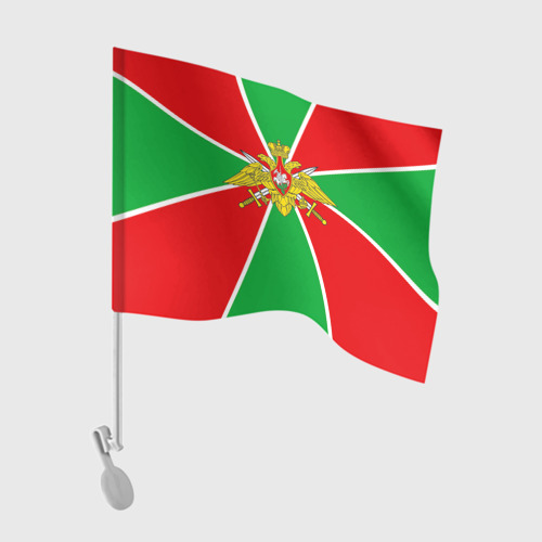 Флаг для автомобиля с принтом Пограничные войска, вид спереди №1