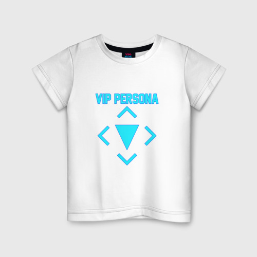 Детская футболка хлопок VIP Persona, цвет белый