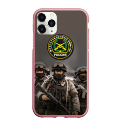Чехол для iPhone 11 Pro Max матовый Мотострелковые войска - солдаты