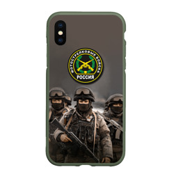 Чехол для iPhone XS Max матовый Мотострелковые войска - солдаты