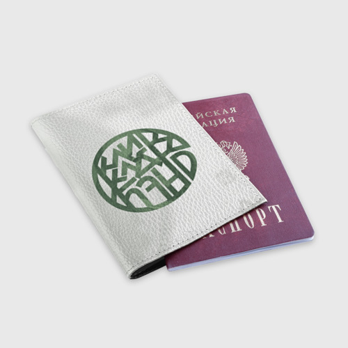 Обложка для паспорта матовая кожа ККБ, цвет черный - фото 3
