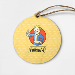 Деревянная игрушка круг Fallout