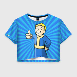 Женская футболка Crop-top 3D Fallout