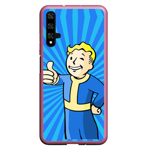 Чехол для Honor 20 Fallout, цвет малиновый