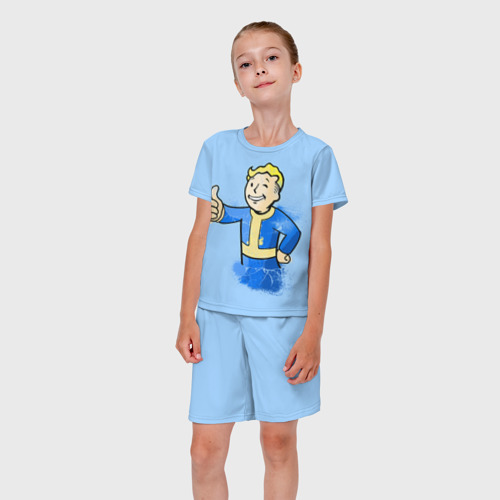 Детский костюм с шортами 3D Fallout, цвет 3D печать - фото 5