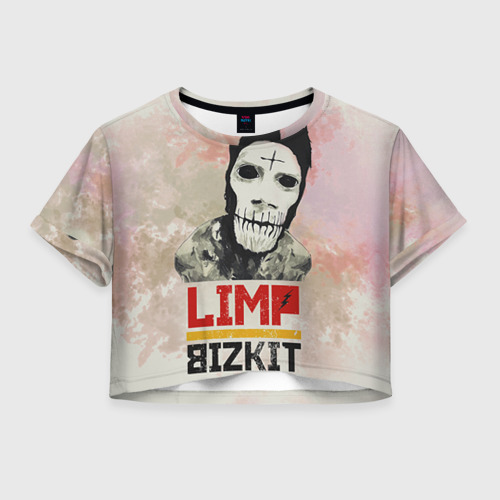 Женская футболка Crop-top 3D Limp Bizkit, цвет 3D печать