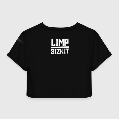 Женская футболка Crop-top 3D Limp Bizkit, цвет 3D печать - фото 2