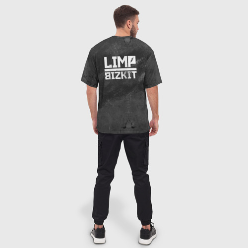 Мужская футболка oversize 3D Limp Bizkit, цвет 3D печать - фото 4