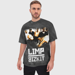 Мужская футболка oversize 3D Limp Bizkit - фото 2