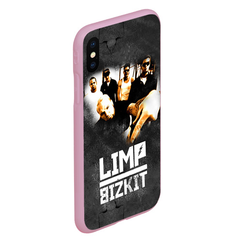 Чехол для iPhone XS Max матовый Limp Bizkit, цвет розовый - фото 3