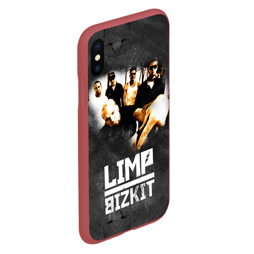 Чехол для iPhone XS Max матовый Limp Bizkit, цвет красный - фото 3