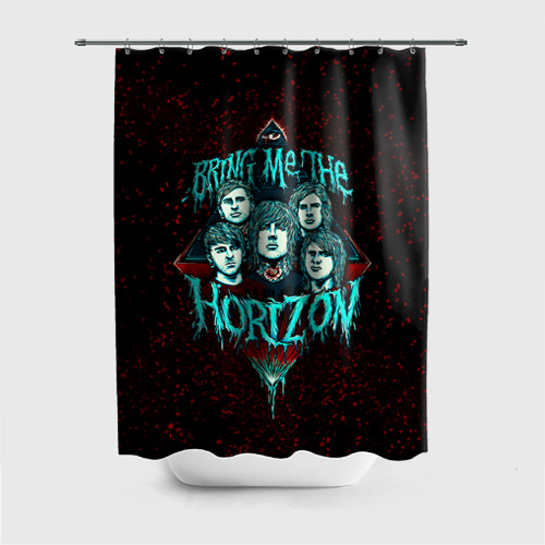 Штора 3D для ванной Bring Me The Horizon