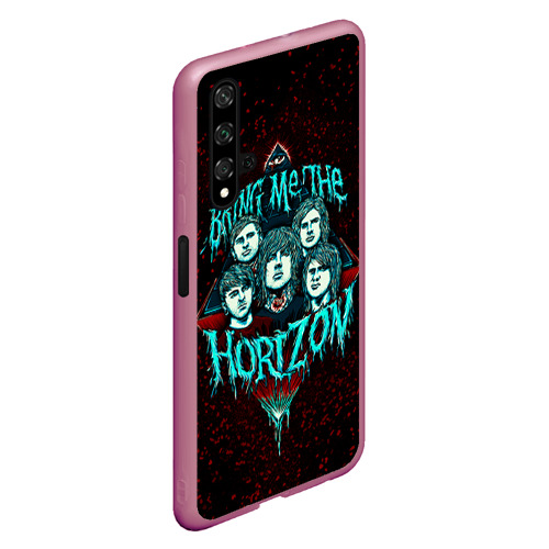 Чехол для Honor 20 Bring Me The Horizon, цвет малиновый - фото 3