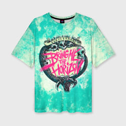 Женская футболка oversize 3D Bring Me The Horizon