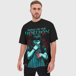 Мужская футболка oversize 3D Bring Me The Horizon - фото 2